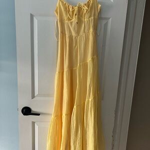 Billy J Yellow Maxi Sun Dress